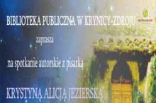 Spotkanie z Krystyną Alicją Jezierską | 30 sierpnia 2016 | Krynica-Zdrój
