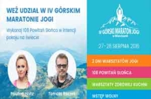 IV Górski Maraton Jogi | 27 - 28 sierpnia 2016 | Krynica-Zdrój