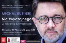 Spotkanie autorskie z Michałem Rusinkiem | 21 września 2017 | Krynica-Zdrój