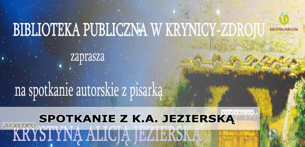 Spotkanie z Krystyną Alicją Jezierską | 30 sierpnia 2016 | Krynica-Zdrój