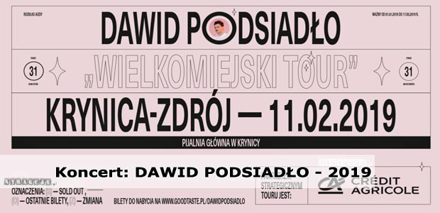Koncert Dawid Podsiadło | Wielkomiejski Tour | Krynica-Zdrój | Luty 2019