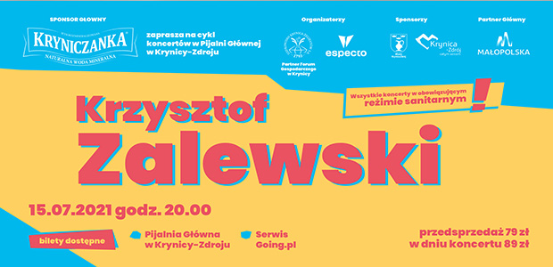 Koncert Krzysztof Zalewski | Krynica - Zdrój 2021