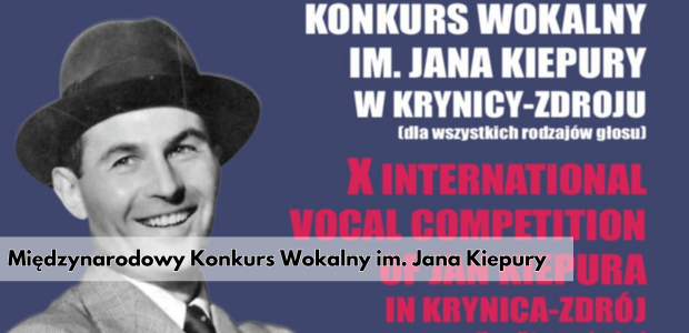 X. Międzynarodowy Konkurs Wokalny im. J. Kiepury | Krynica-Zdrój listopad 2023